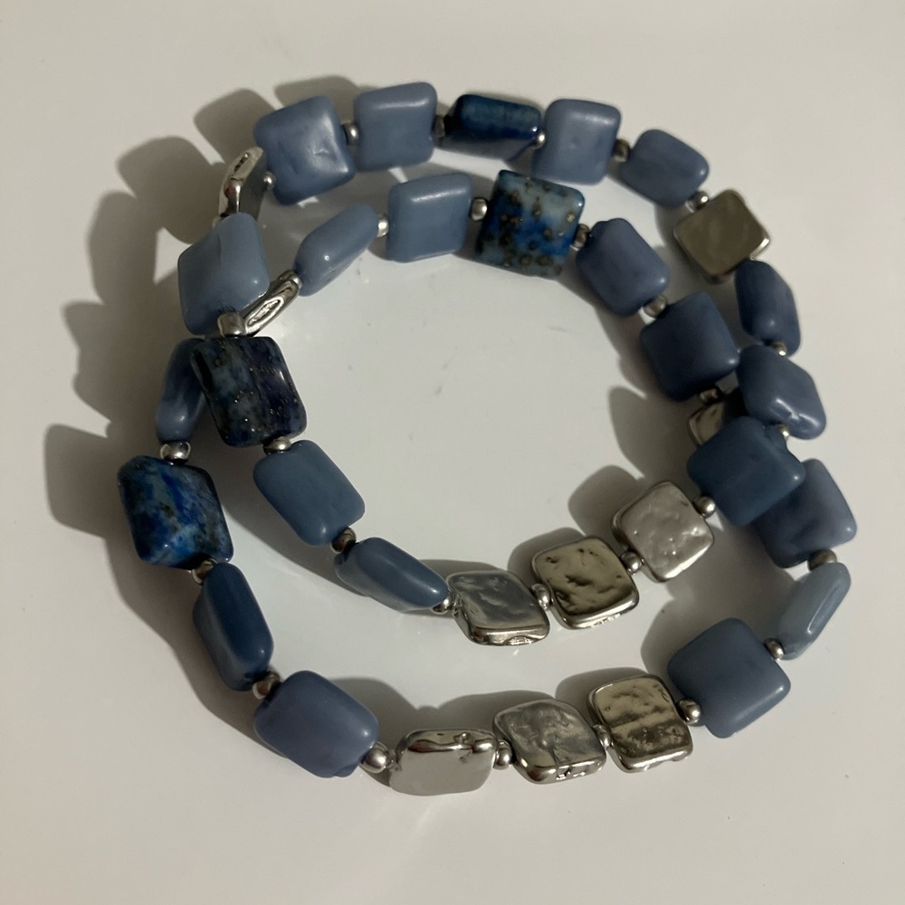 Bundle of 2 Square Beaded Bracelets